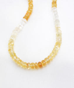 Perles facettées en citrine dégradée, 1 brin, pierre précieuse naturelle pour la fabrication de bijoux fins - Product Image 4