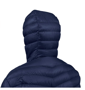 Veste d'hiver pour homme, logo personnalisé OEM, légère, sportive, rembourrée, à capuche, veste matelassée isolée, livraison DDP - Product Image 3