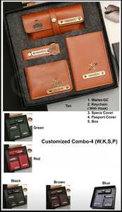 Meilleure vente de portefeuille de luxe en cuir de vachette véritable de haute qualité Vintage équestre pour hommes Combo de luxe prêt à l'emploi - Product Image 5