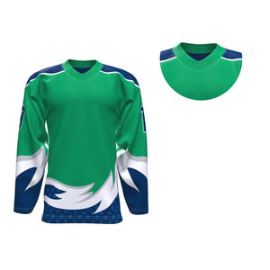 เสื้อเจอร์ซีย์เล่นฮ็อกกี้น้ำแข็งสำหรับผู้ใหญ่และ100% ผ้าโพลีเอสเตอร์ซับเหงื่อผ้านุ่มสำหรับการฝึกซ้อมการแข่งขัน - Product Image 3