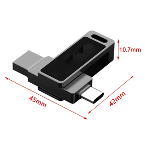 أفضل محرك أقراص فلاش <span class=keywords><strong>USB</strong></span> ثنائي الواجهة من نوع C ذو أداء عالٍ |   256 جيجابايت / 512 جيجابايت |   شعار مضيء |   تخزين <span class=keywords><strong>OTG</strong></span> للهواتف المحمولة وأجهزة الكمبيوتر - Product Image 2