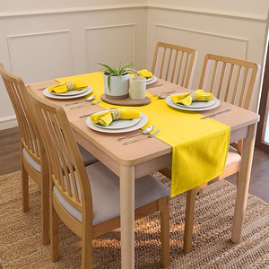 Chemin de table de haute qualité 100% coton pur Technique d'impression tissée Logo exclusif Prix du marché - Product Image 1