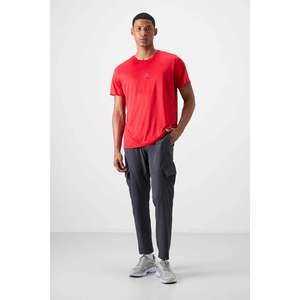 Camiseta Deportiva Tommylife para Hombre, Cuello Redondo, Corte Estándar, Secado Rápido, Poliéster, Color Rojo, para Entrenamiento y Gimnasio - Product Image 4