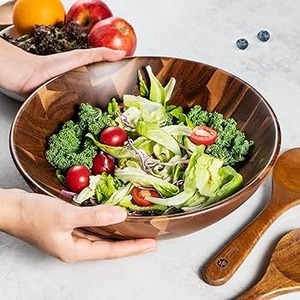 ชามเสิร์ฟไม้สำหรับรับประทานอาหารสมัยใหม่เสน่ห์แบบชนบท - Product Image 3