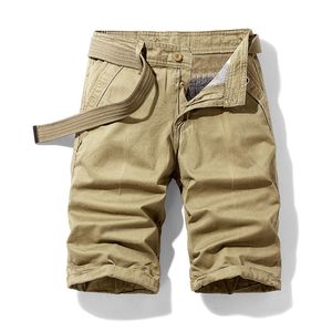 Pantalones cortos de verano para hombre de algodón 100% hechos a medida, pantalones cortos de playa informales sólidos verdes para exteriores, cierre de botones de talla grande para la temporada de otoño - Product Image 4