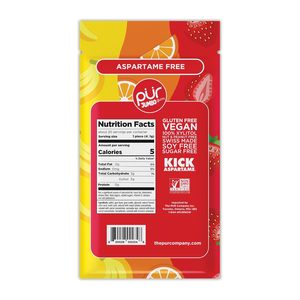 PUR Jumbo <b>Gum</b> | Aspartame Free Chewing <b>Gum</b> | 100% Xylitol | Natural Strawberry, Banana, Orange Flavor, 20 Pieces (Pack of 10) - Product Image 3