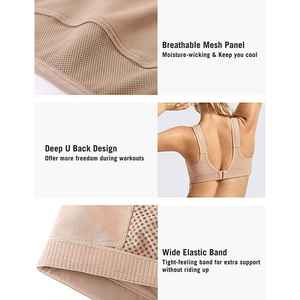 Custom Women Adjustable <b>Strap</b> High Support Padded Sports <b>Bra</b> Wholesale Breathable Yoga Fitness Running Gym Workout Activewear - Product Image 6