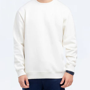 Sweat-shirt pour homme personnalisé, logo personnalisé, tissu éponge premium Burnt Craft, mode unie noire, pull de haute qualité 100% coton, hiver - Product Image 5