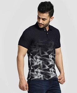 Chemise formelle à manches courtes pour homme, personnalisée, écologique, tricotée, teinte au Remazol, imprimée par décoloration, 200g, 100% coton respirant - Product Image 2