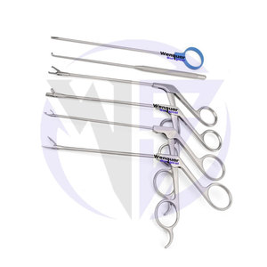 Ensemble d'instruments d'entraînement arthroscopique du genou de pointe : Pince perforatrice, pousse-nœuds, coupe-suture, sonde, pince à fil – Wenquar Surgical - Product Image 5