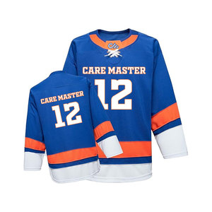 Nouvelle conception 2025 – Dernière collection – Uniforme de hockey sur glace personnalisé grande taille avec broderie et transfert thermique, respirant, 100 % polyester, pour l'entraînement - Product Image 1