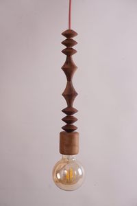 Lámpara colgante de madera de pino de alta calidad, colgante de techo ovalado elegante y elegante con diseño duradero - Product Image 2