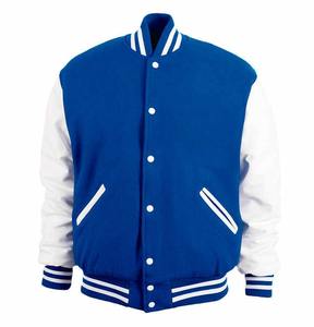 OEM personalizado de la vieja escuela de los hombres Varsity chaquetas Bomber Letterman béisbol bordado fino de Invierno en Blanco Varsity chaquetas al por mayor - Product Image 4