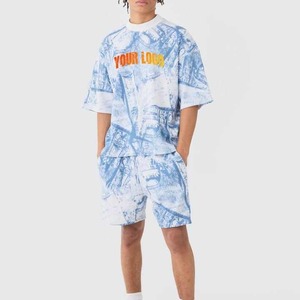 กางเกงขาสั้นลำลองสำหรับผู้ชายชุดเสื้อผ้าเดนิมพิมพ์ลายขนาดใหญ่พิเศษสำหรับฤดูร้อน - Product Image 4