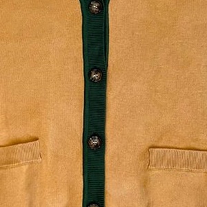 Suéter Cárdigan Universitario de Diseño Personalizado de Alta Calidad, Suéter Cárdigan con Letras Universitarias para Hombre, Suéter Cárdigan de Hermandad - Product Image 5