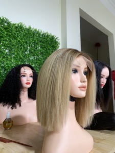 Perruques de cheveux humains avant en dentelle transparente pour les femmes noires 360 perruques frontales en dentelle sans colle 100% vendeurs de perruques en dentelle complète vierge - Product Image 4