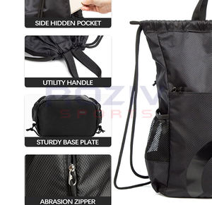 Sac à dos de haute qualité personnalisé en polyester avec fermeture éclair et fermoir, décontracté, sport, utilisation en extérieur, imperméable, doublure en lin, unisexe - Product Image 5