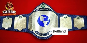 Cinturón de Campeonato de Lucha Libre WWC Caribbean Heavyweight, Hecho en Aleación de Zinc, Cómodo, de Cintura Alta, Transpirable, de 2 mm y 4 mm, Talla Adulto - Product Image 2