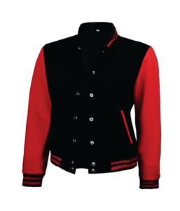 Chaqueta universitaria logotipo personalizado mujer recortada chaquetas universitarias mujer impresión personalizada chaqueta de uniforme de béisbol - Product Image 4