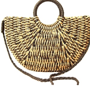 Bolso Bandolera de Paja Tejida de Moda, Bolsos de Paja Elegantes, Bolsos de Hombro de Paja Personalizados para Mujer, Productos al por Mayor - Product Image 1