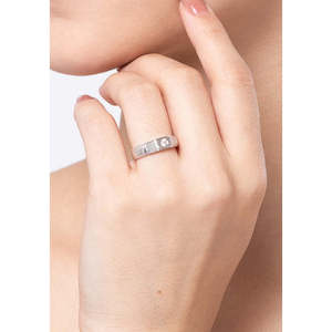 NOVAMART Fine Geometric Diamond-Rimmed 925 Sterling <b>Silver</b> Rocco <b>Adjustable</b> <b>Ring</b> for Women and Girls Wholesale Export - Product Image 4