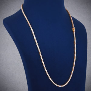 สร้อยคอเทนนิสโมอิสซาไนต์เงินแท้ 925 ระดับพรีเมียม สำหรับผู้ชาย สไตล์แฟชั่น ประดับเพชร VVS ระยิบระยับ สไตล์ฮิปฮอป - Product Image 2