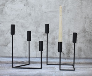 <b>Black</b> Candlestick <b>Holder</b>, Modern <b>Candle</b> <b>Holder</b>, Decorative Candlestick <b>Holder</b> by Axiom Home Accents Taper <b>Holder</b> by Axiom Home - Product Image 2
