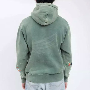 2025 Usine En Gros Hoodies Logo Personnalisé Stone Wash Hoodies Polyester Couleur Personnalisée Coton Mélangé Hoodies - Product Image 3