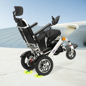 Silla de ruedas eléctrica reclinable completamente automática para conducción segura, accesorio completo, silla de ruedas para ancianos, fácil de mover de forma independiente - Product Image 4