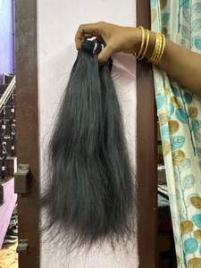 Extensions de cheveux humains vierges Remy bruts directs de l'Inde Paquets de cheveux naturels droits ou bouclés Cheveux non traités provenant directement de l'Inde - Product Image 4