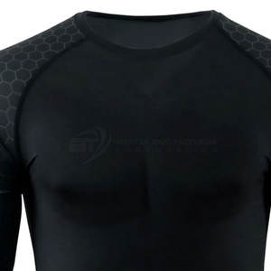 Men Rash Guard Fitness Wear <b>Long</b> <b>Sleeve</b> Lightweight Breathable <b>Top</b> Ideal For Gym <b>Workout</b> And Daily Exercise Rash Guard - Product Image 4