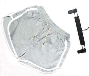 กางเกงกีฬาขาสั้นเอวสูงหรูหราของผู้หญิงสำหรับฤดูร้อนระบายอากาศได้ดีดีไซน์เพรียวบางยืดหยุ่นมีเชือกผูกสำหรับนักเรียนผู้หญิง - Product Image 3