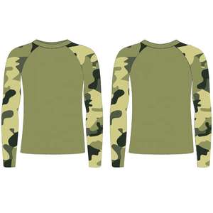 Venta al por mayor de camisas de pesca por sublimación de manga larga de camuflaje personalizado Upf 50 + protección solar ropa de pesca camisas para hombres ropa deportiva - Product Image 5