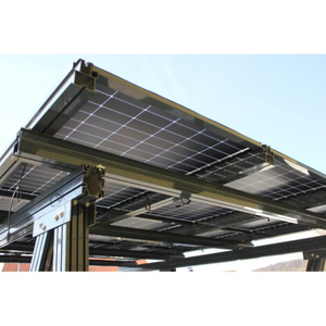 Carport Solaire en Aluminium – incluant 9 Modules PV Full Black, anthracite, 4kWp - Product Image 4