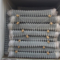 Fil de cyclone de 1.8m/2.0m/2.4m de hauteur/maille de 65mm maille de clôture galvanisée liée à la chaîne
