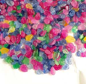 แกะสลักไพลินแกะสลักอัญมณีแซฟไฟร์หลายแท้5ชิ้นอัญมณีหลวมแกะสลักสำหรับทำเครื่องประดับขนาด-5 -- 10มม - Product Image 6