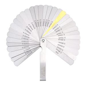 ROKTOOLS मूंछ गेज मोटाई गेज 32 पत्तियां 0.04mm-0.88mm मीट्रिक शासक स्टील प्रकार मीटर - Product Image 5