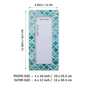 Artesano recién llegado resina de alta calidad decoración del hogar artesanía hueso incrustaciones pared marco de fotos con diseño personalizado regalos de Venta caliente - Product Image 2