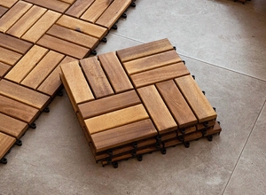 Baldosas de Madera de Acacia de Vietnam Antideslizantes, Contemporáneas, Encajables, Impermeables, para Suelos de Patio Exterior - Product Image 5