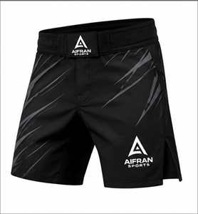 กางเกงขาสั้นฝึกซ้อม MMA สีขาวสำหรับผู้ใหญ่แบบยูนิเซ็กซ์ - ชุดกีฬาระบายอากาศได้ดีสำหรับศิลปะการต่อสู้แบบผสมผสาน - Product Image 2