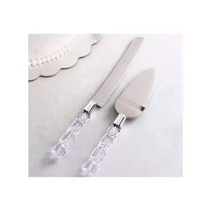 Juego de Cuchillo y Servidor para Pastel de Metal, Duradero y Ecológico, Herramientas para Pastel de 2 Piezas para Uso Doméstico y en Restaurantes - Product Image 1