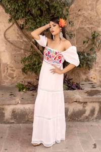 Vestido de verano informal para mujer Estampado de calavera de azúcar y caramelo mexicano en tela de Estilo Vintage Ropa de fiesta sexy de playa y Halloween - Product Image 4