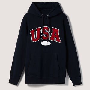 Sudadera con capucha lavada Vintage de peso pesado con logotipo personalizado para hombre, sudaderas con capucha de invierno Digital de talla grande con bordado de chenilla, novedad de 2024 - Product Image 3