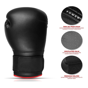 Guantes de boxeo profesionales con logotipo personalizado impreso, guantes de entrenamiento impermeables y guantes de lucha profesional para gimnasios - Product Image 3