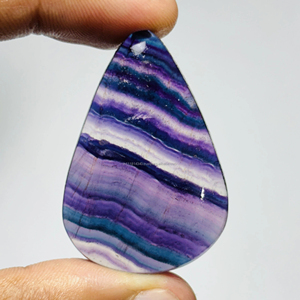 Cabujón suelto pulido suave de piedras preciosas de fluorita Natural 100% de alta calidad para la fabricación de joyas hechas a mano - Product Image 1