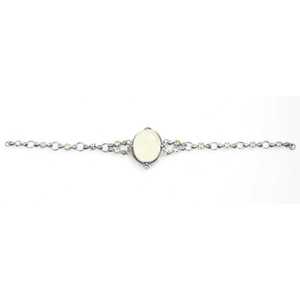 925 Sterling Silver Customized Antique <b>Byzantine</b> Fashion Body Chain <b>Bracelet</b> with Citrine Stone for Daily Wear - Product Image 3