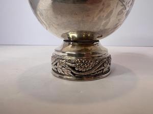 Bol de service en argent gravé de style vintage, vaisselle élégante, idéal pour les soupes, les ragoûts et les repas quotidiens, en provenance d'Inde - Product Image 3