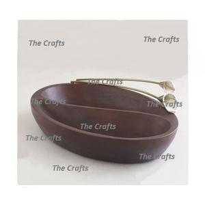 Fantastic Design Wooden Food Serving Bowl <b>Prime</b> Quality Round Shape Fruits Snacks Serving Bowl <b>For</b> <b>Sale</b> - Product Image 4