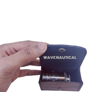 Handmade Brass Hộp Da Độc Đáo Tùy Chỉnh Bằng Gỗ Mini Kính Thiên Văn Trong Victoria Phong Cách Trẻ Em Hải Lý Biển Chim Xem Quà Tặng - Product Image 2