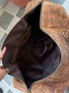 สินค้าใหม่มาใหม่กระเป๋าหนังแท้กระเป๋าหลายใช้กระเป๋าทําด้วยมือกระเป๋าเดินทาง Unisex ขนาดใหญ่กระเป๋าถืออเนกประสงค์ - Product Image 6